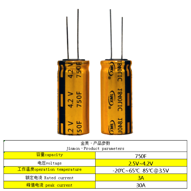 鋰離子超級(jí)<font color='red'>電容器</font>超快充電池3.8V750F1840 太陽(yáng)能電池